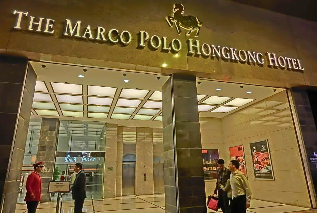 Marco Polo Hongkong Hotel entrance