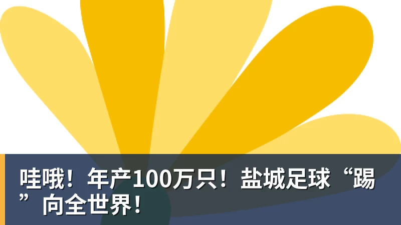 米兰体育哇哦！年产100万只！盐城足球“踢”向全世界！