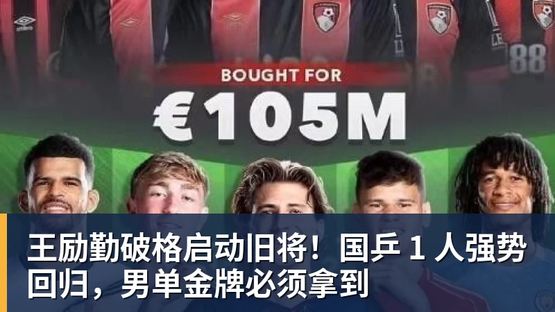 米兰体育王励勤破格启动旧将！国乒 1 人强势回归，男单金牌必须拿到